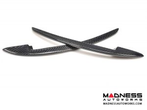 Ferrari 458 Front Canard Bumper Fins - Carbon Fiber - Set
